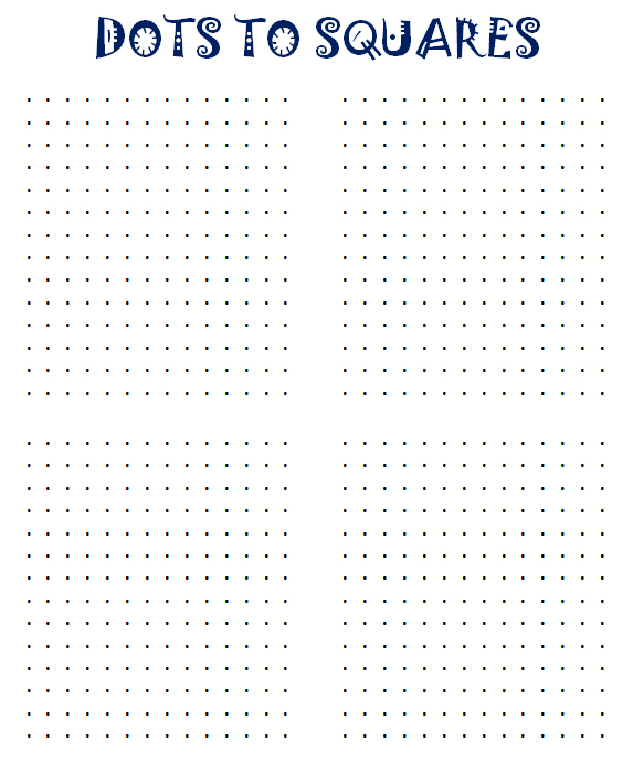 Printable Dots to Squares