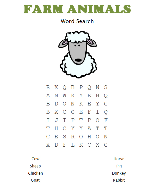 Printable Word Search