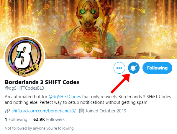 Borderlands 3 Shift Codes Twitter