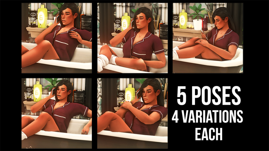 Bathtub Poses!