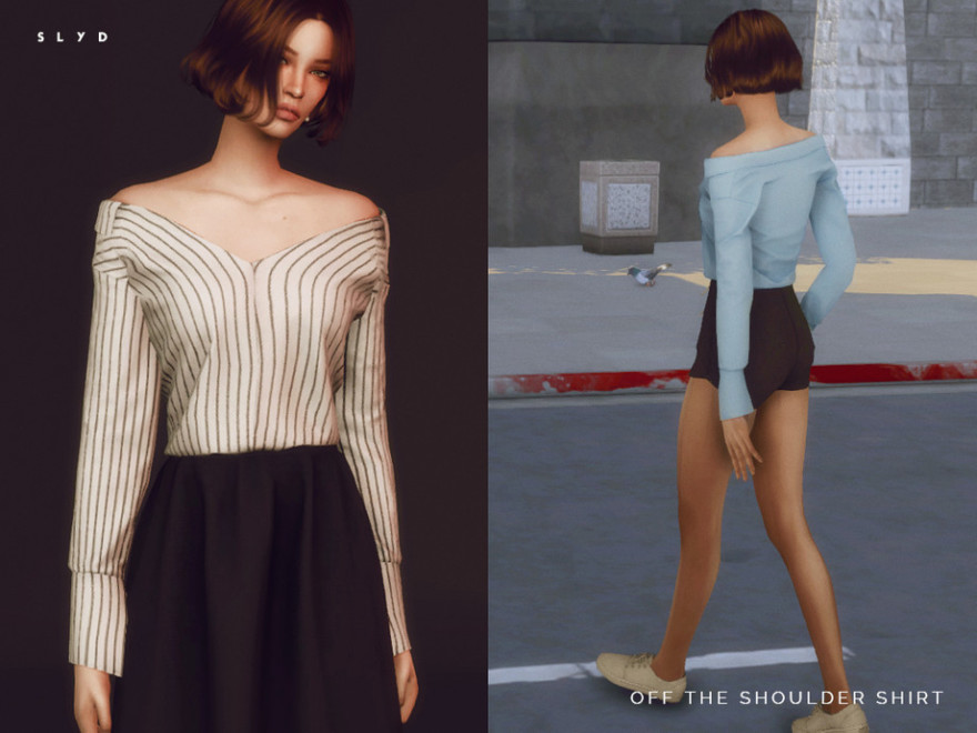 Off The Shoulder Shirt by SLYD