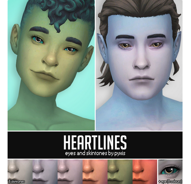 Heartline Eyes And Skintones