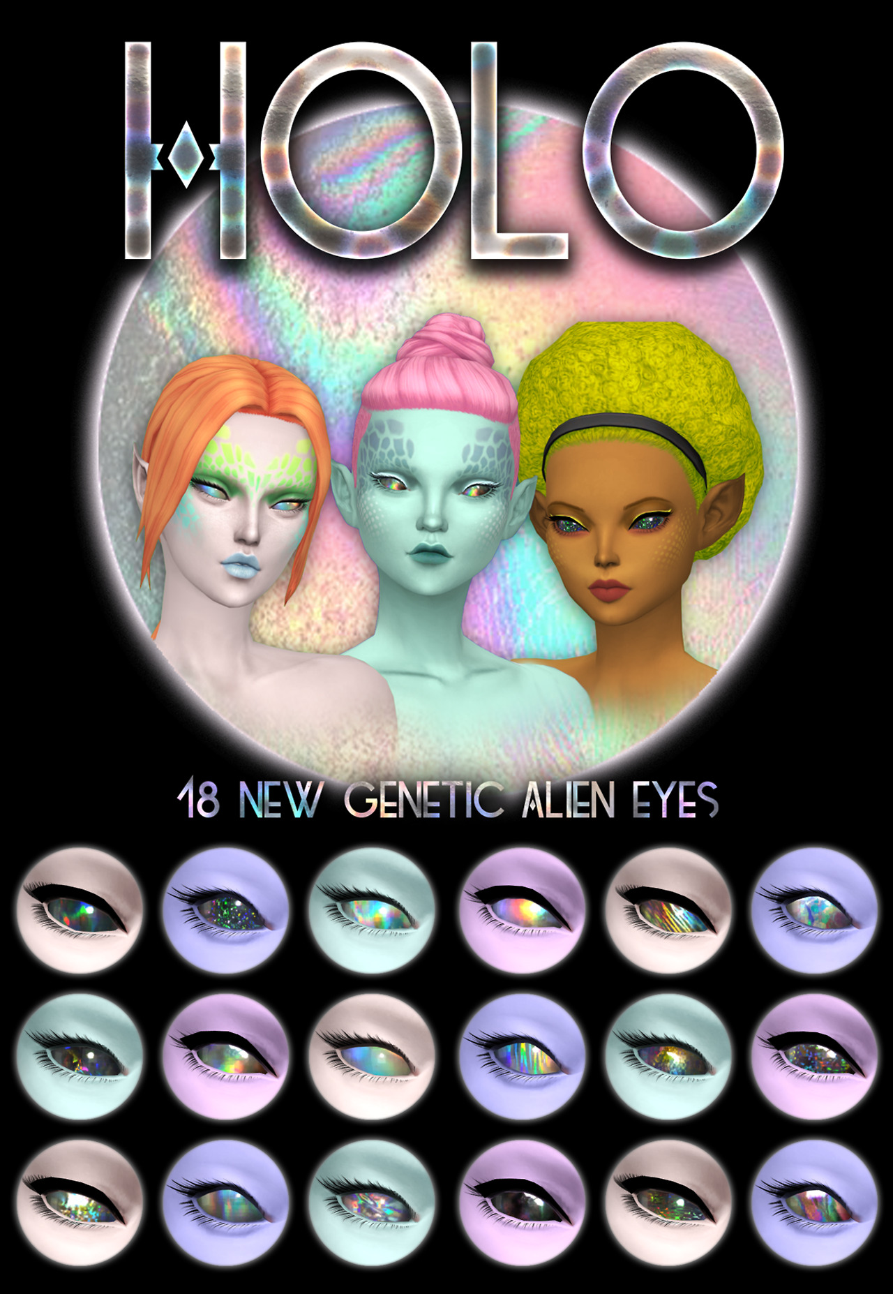 Holo Alien Eyes