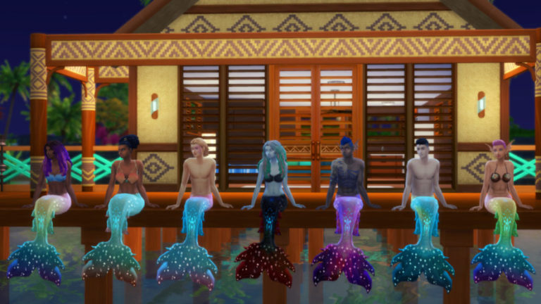 Top 18 Best Sims 4 Mermaid CC 2024   Mermaid Tails Recolors 768x432 