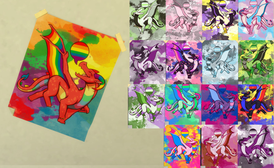 Pride Dragon Posters