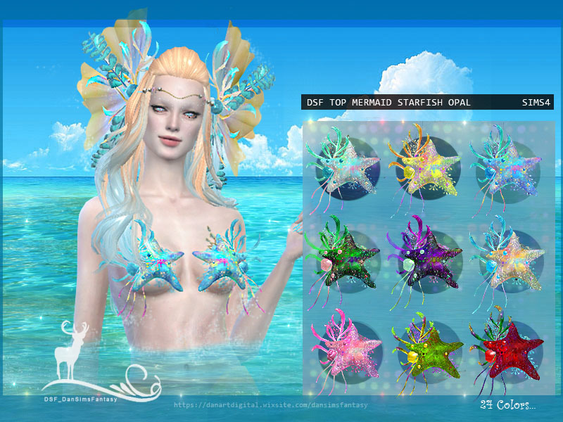 Starfish Opal Mermaid Set
