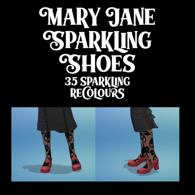 Mary Jane Sparkly Shoes