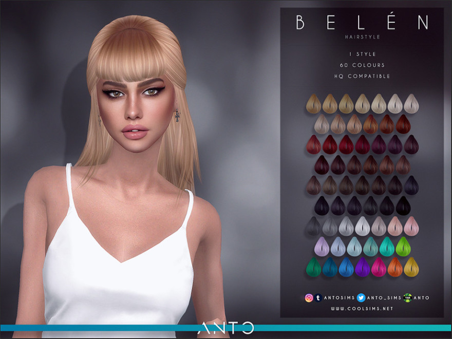 Belen Hairstyle Sims 4