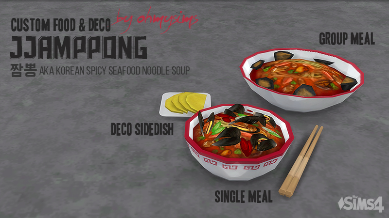 Korean Food Sims 4 Cc