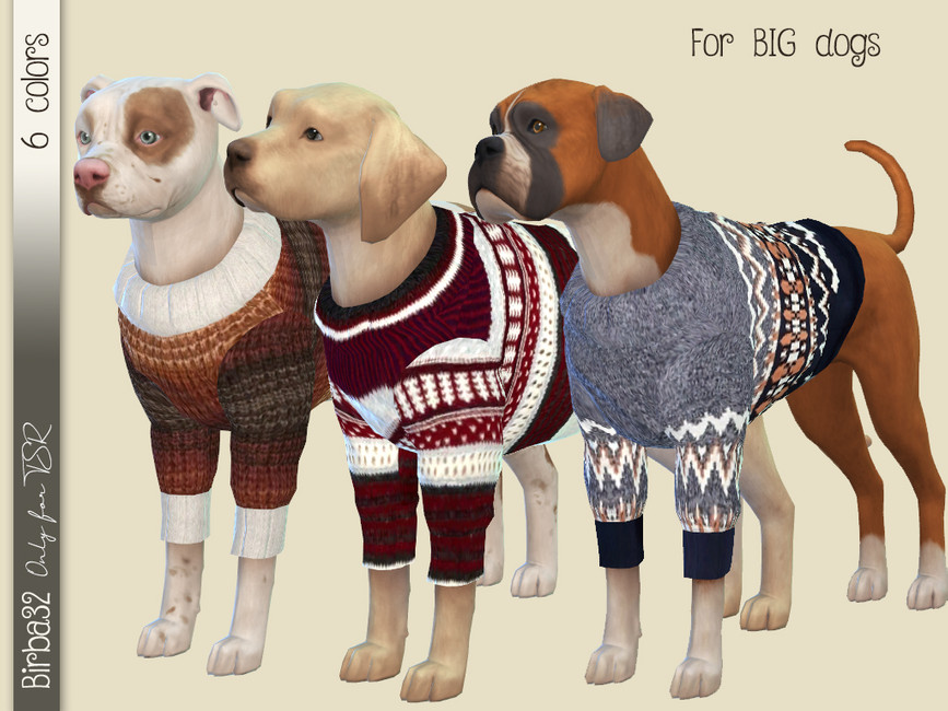 sims 4 cats and dogs sweater recolored