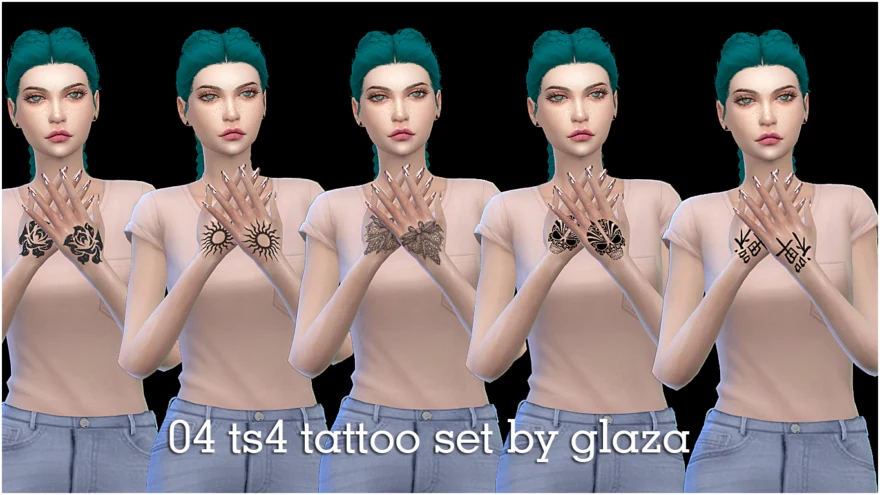 The Sims Resource  SimmieV Celtic Right Arm Tattoo