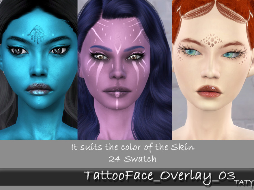 Taty Tattoo Face Overlay 03