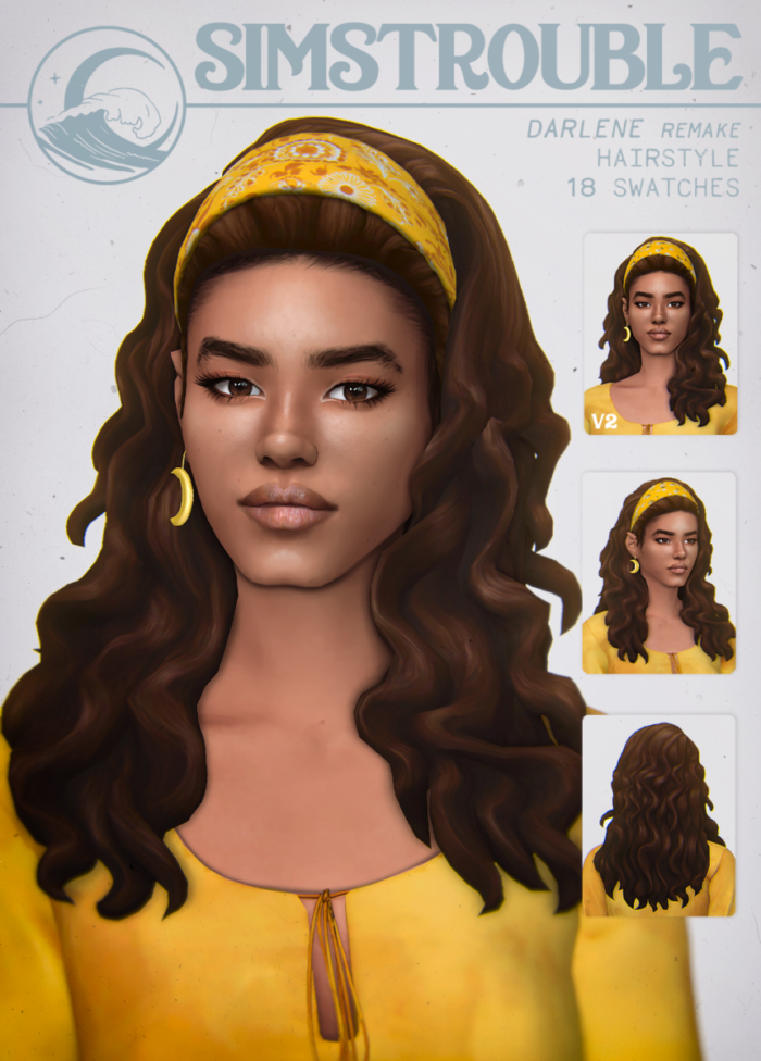 Top 23 Best Sims 4 Curly Hair CC 2024   Darlene 700x976 