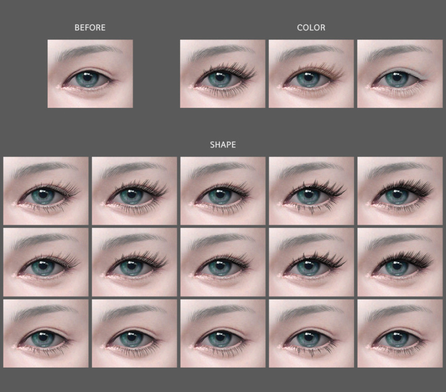 Mmsims Eyelash V4 Set