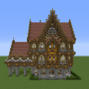 victorian house minecraft blueprint