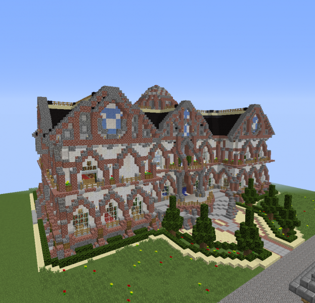 victorian house minecraft blueprint