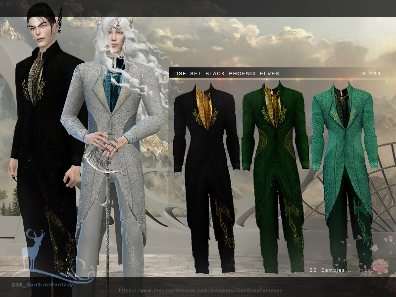 Black Phoenix Elven Suit