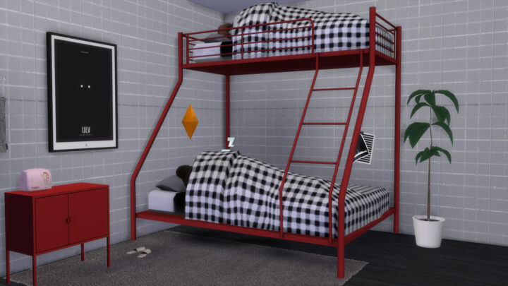 Top 10 Best Sims 4 Bunk Beds Cc 2022, How To Build Cool Bunk Beds Sims 4