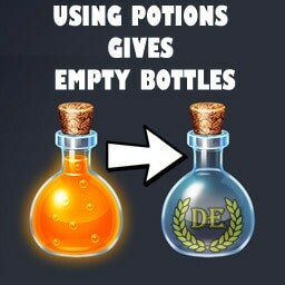 Potions Give Empty Bottles