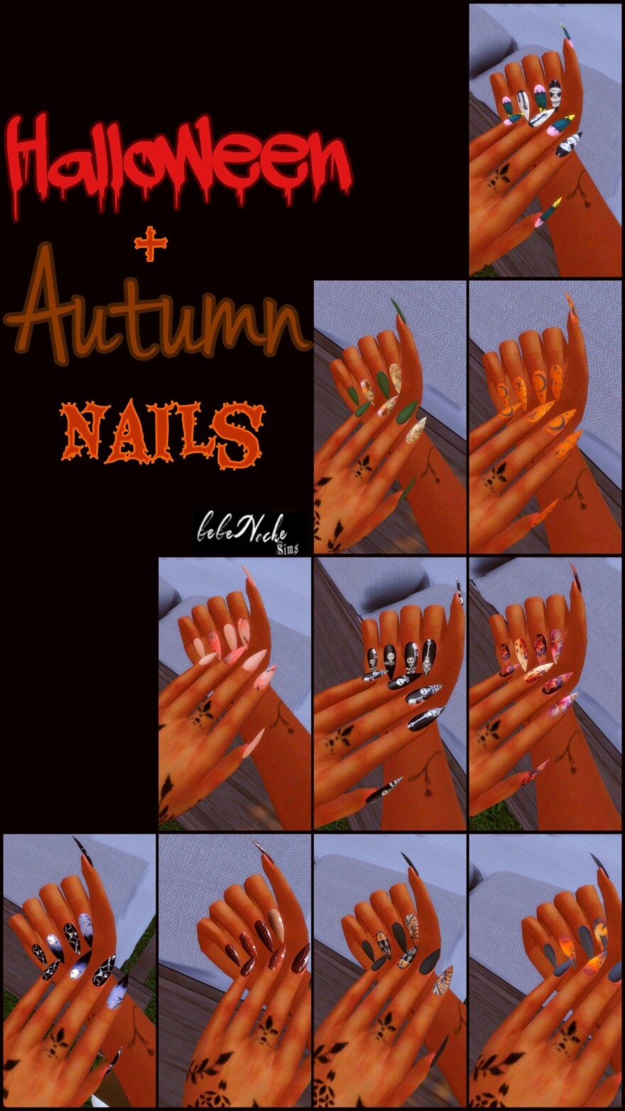 Halloween + Autumn Nails