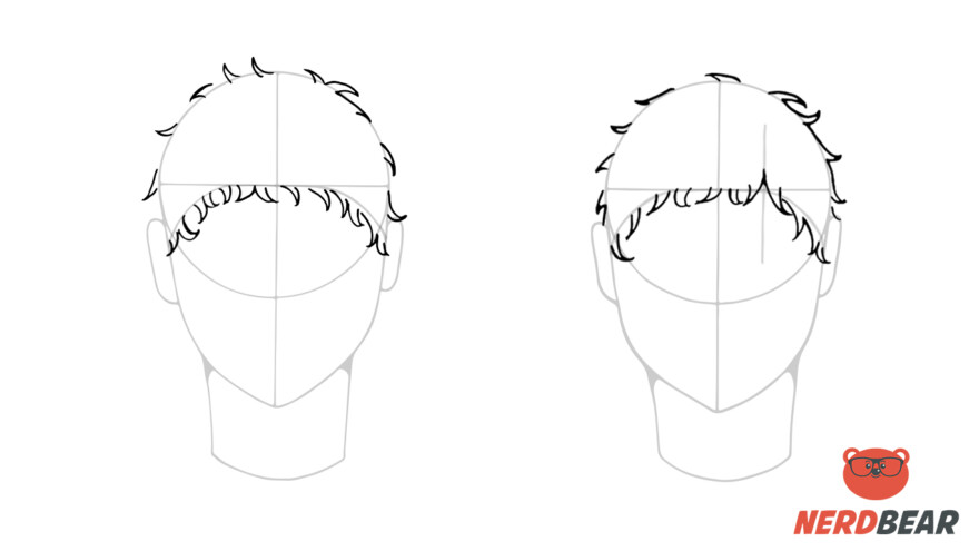 How To Draw Male Anime Hair Short 3
