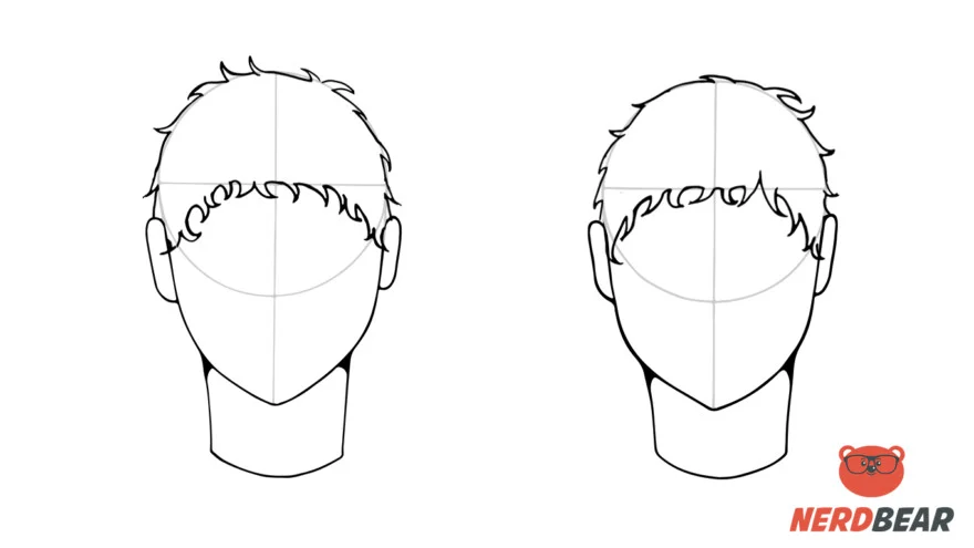 How to Draw Anime Hair For Boys and Men