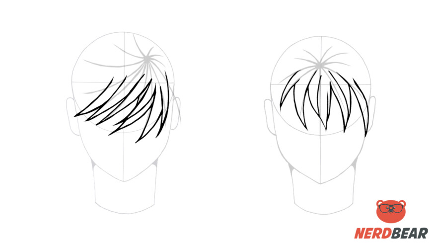 How To Draw Male Anime Hair Straight 2