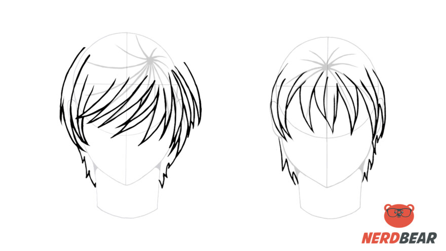 How To Draw Male Anime Hair Straight 4