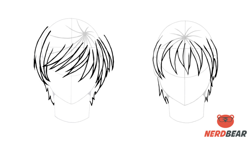 Boy hair drawing, Anime hair, Anime boy hair