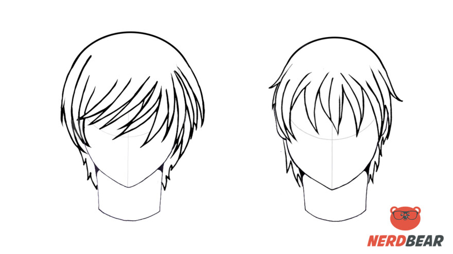 How To Draw Male Anime Hair Straight 6
