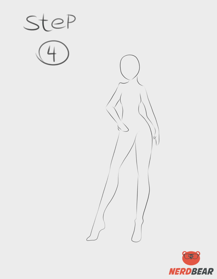 Learn How to Draw Anime Body - Female (Body) Step by Step : Drawing  Tutorials
