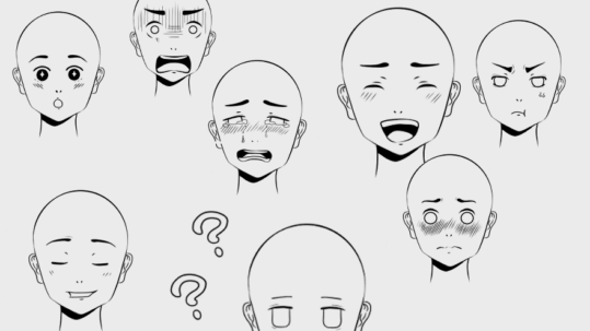 How To Draw Anime Face Expressions [Angry, Happy & More]