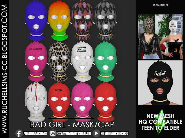 Bad Girl Mask Cap