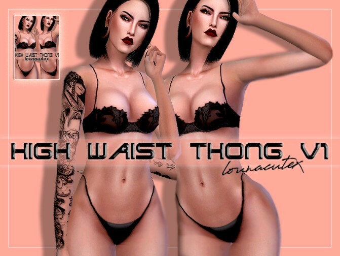 High Waist Thong V1