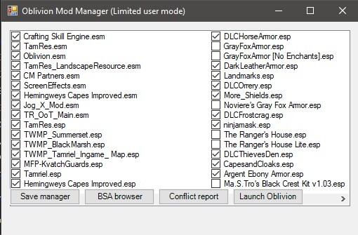 Oblivion Nexus Mod Manager