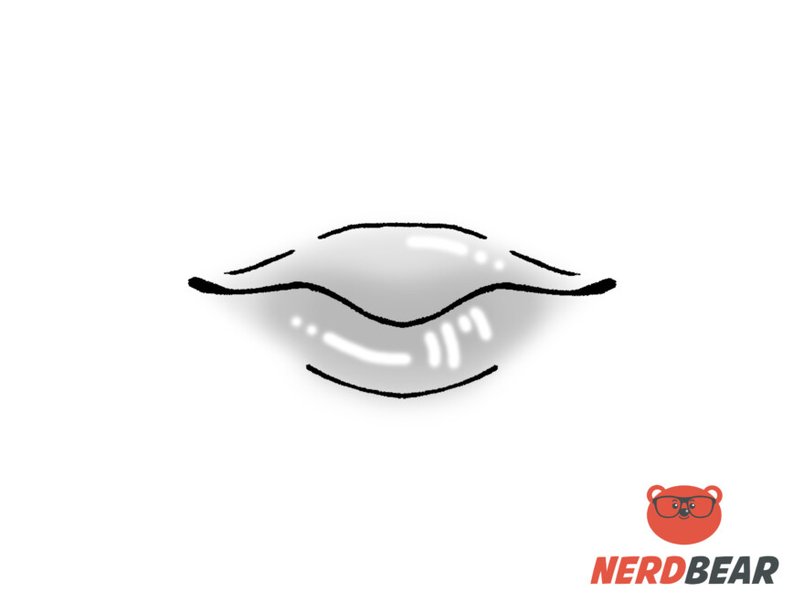 How To Draw Round Anime Lips 5