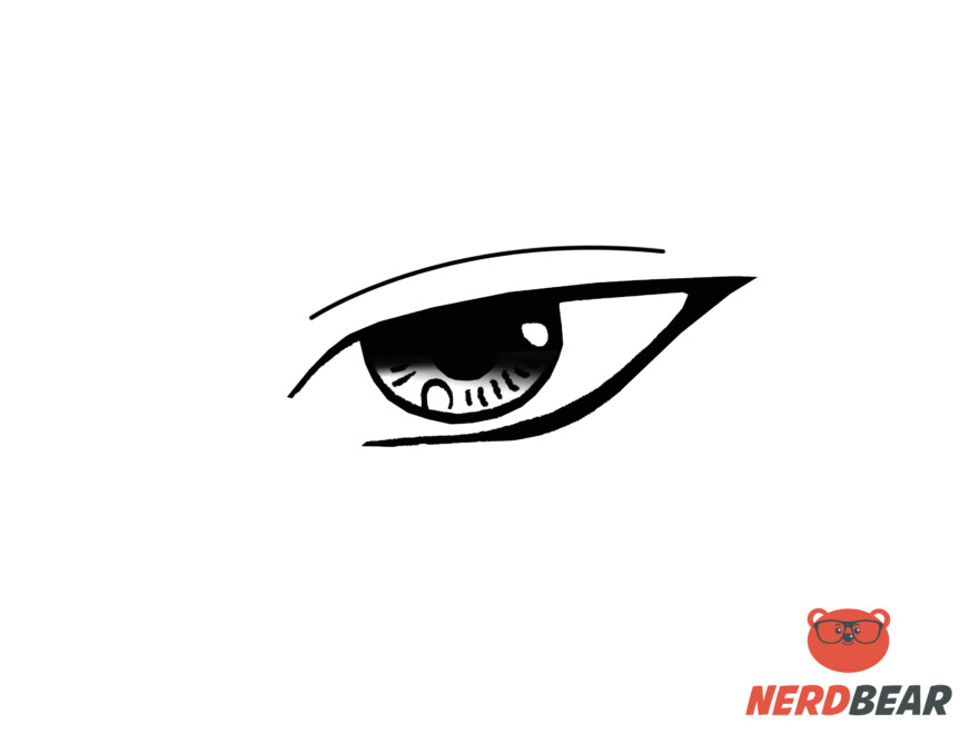 How To Draw Sharp Masculine Anime Eyes 7