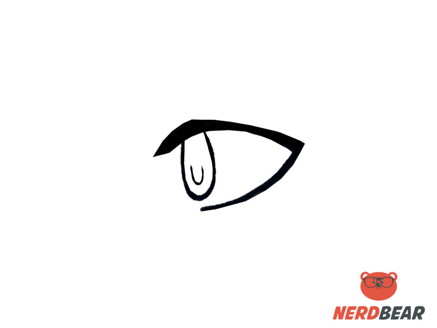 Eyes men in anime style. | Stock vector | Colourbox