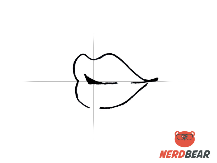 How To Draw Three Forth View Anime Lips 6