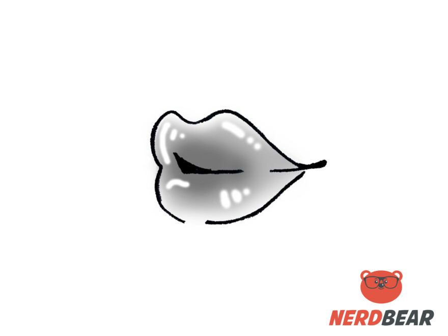 How To Draw Three Forth View Anime Lips 7
