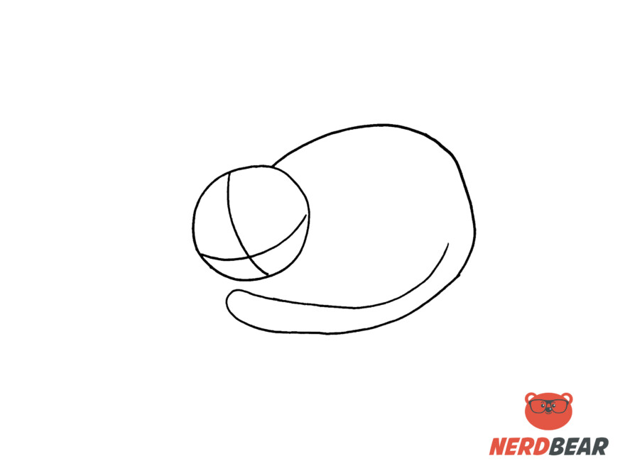 How To Draw A Sleeping Anime Cat 2
