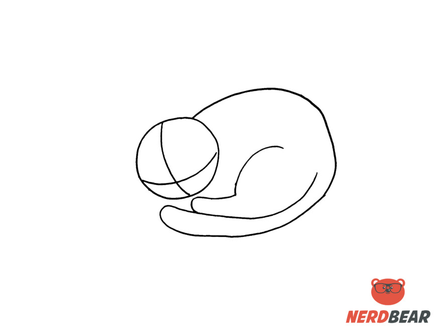 How To Draw A Sleeping Anime Cat 3