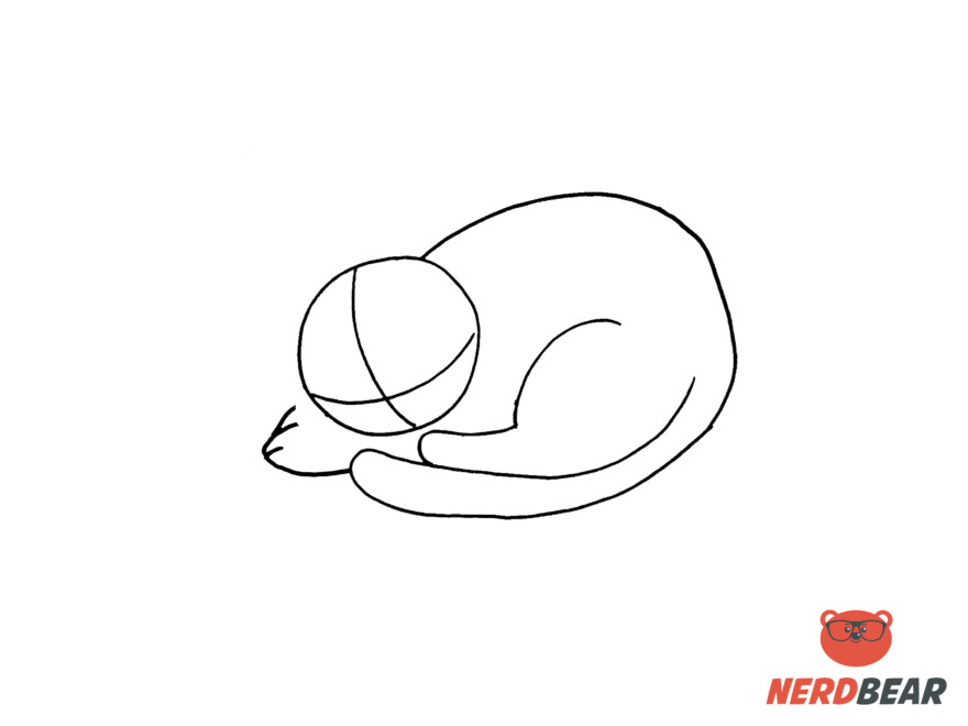 How To Draw A Sleeping Anime Cat 4