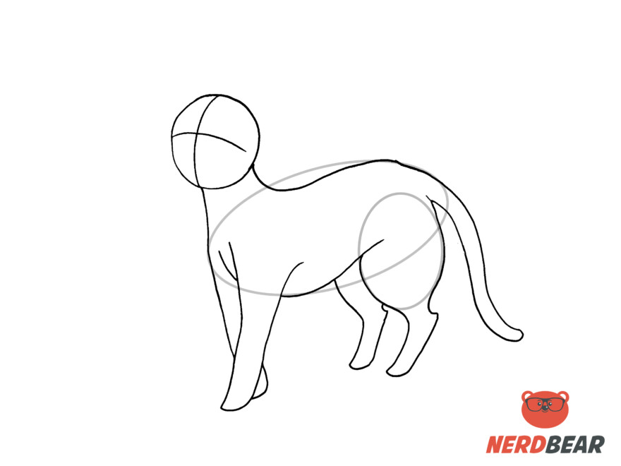 How To Draw A Standing Anime Cat 10
