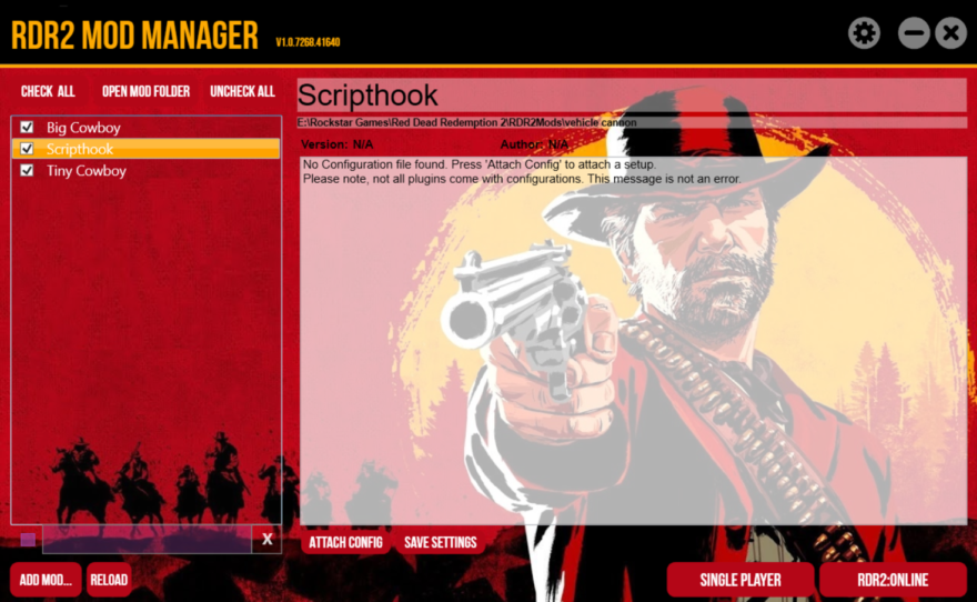 Red Dead Redemption 2 Mod Manager