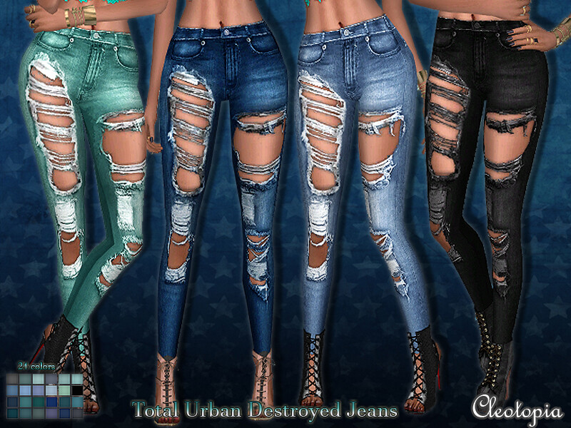 Total Urban Destroyed Jeans – Set 53