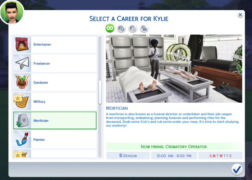 The Mortician Career