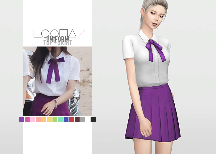 Loona Uniform Top + Skirt