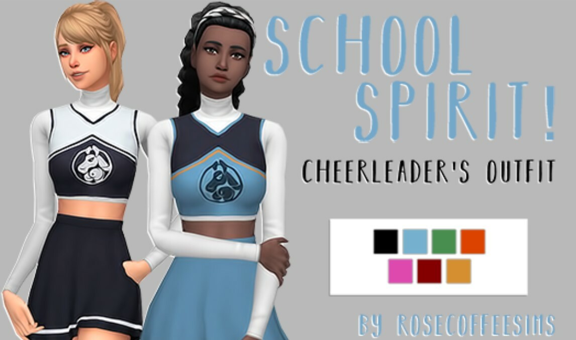School Spirit Cheerleader Outfit