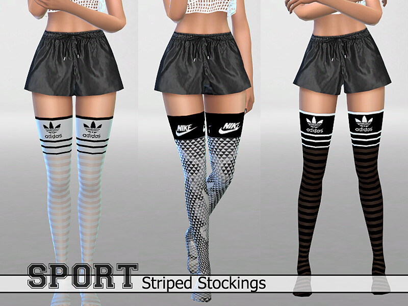 Athletic Striped Stocking Set